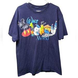 Disney Mens Navy Blue Walt Disney World Top XL